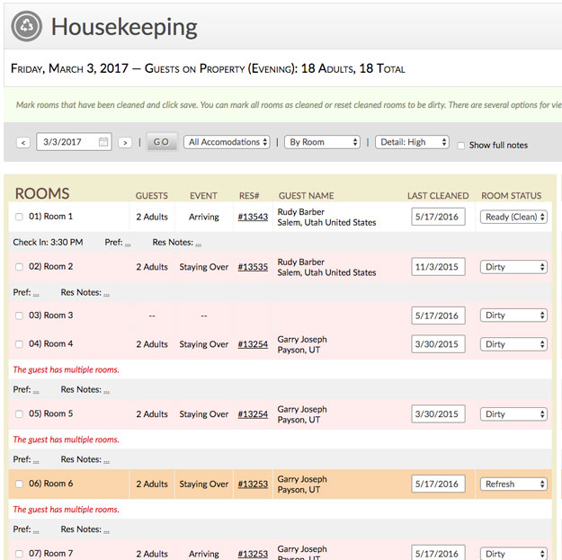ResNexus Software - Resnexus housekeeping