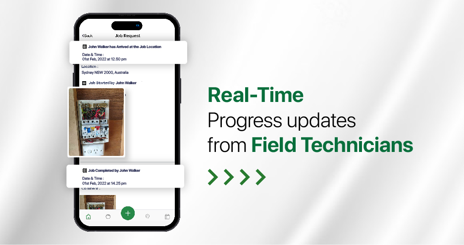 Real-Time Progress updates from Field Technicians
