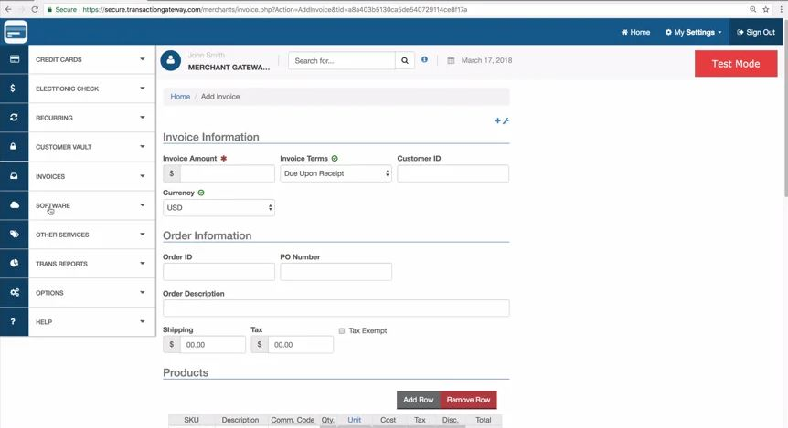 EzPay America Software - EzPay America adding invoices