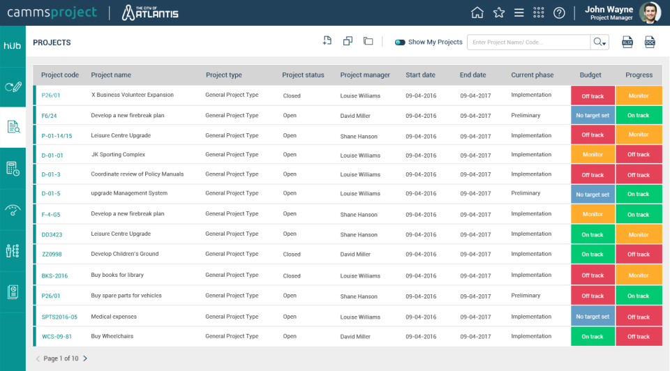 Camms.Project Software - Flexible workflows allow for multiple projects of varying types and sizes to be dealt with within a single system