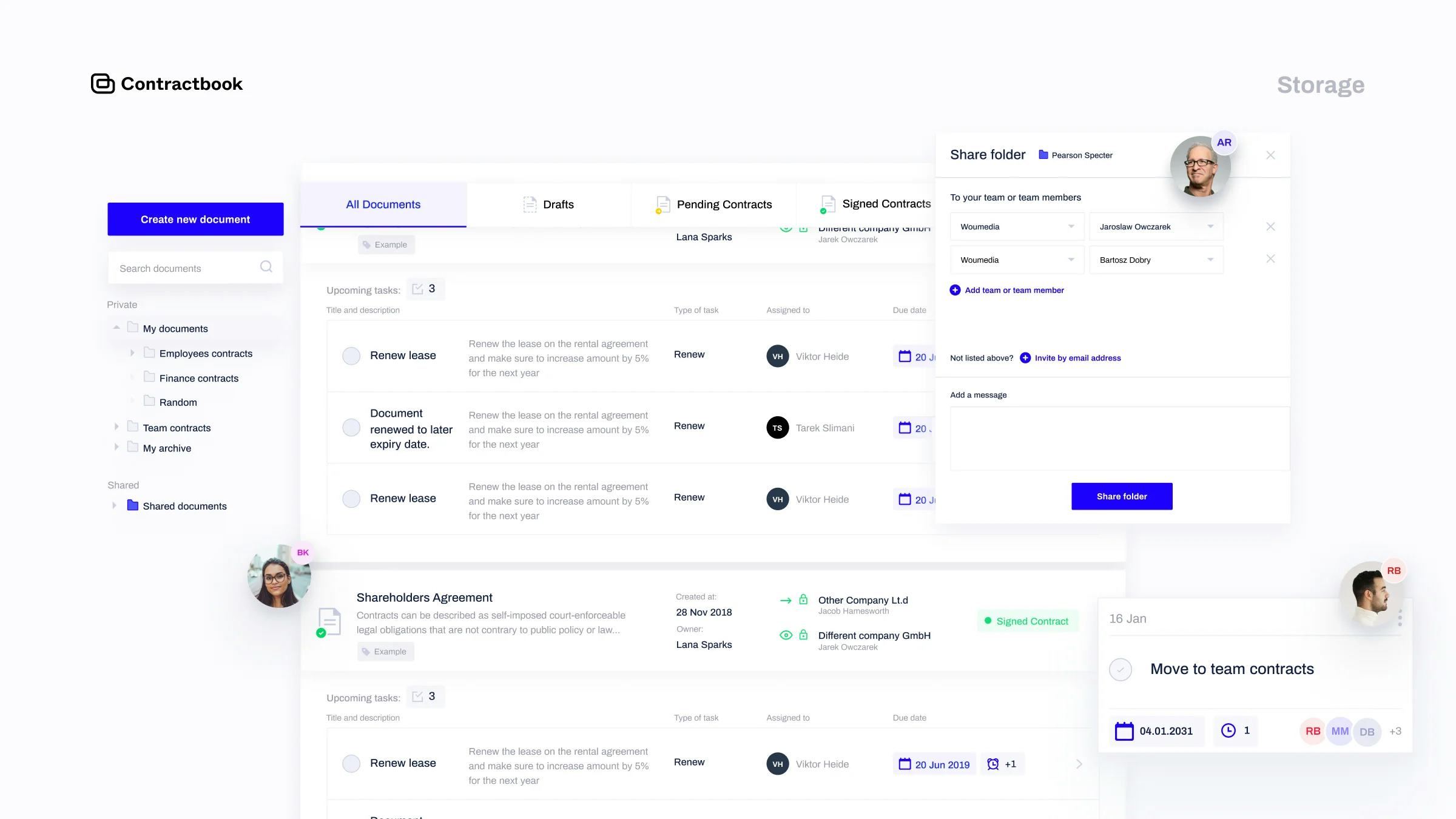 Contractbook Software - Gather and store all your contracts securely in the cloud — in one centralized location.