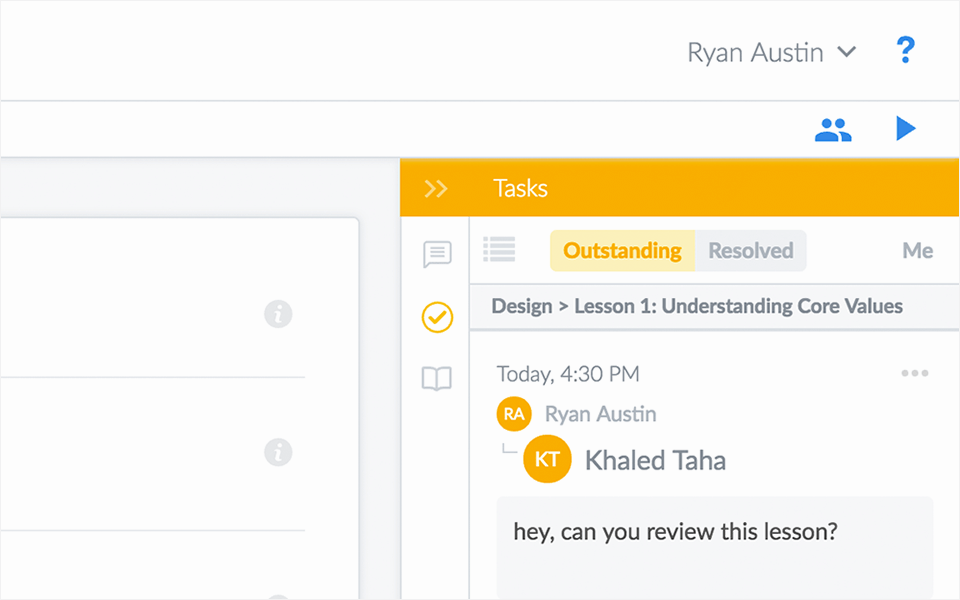 Tasks can be managed and filtered in Synapse