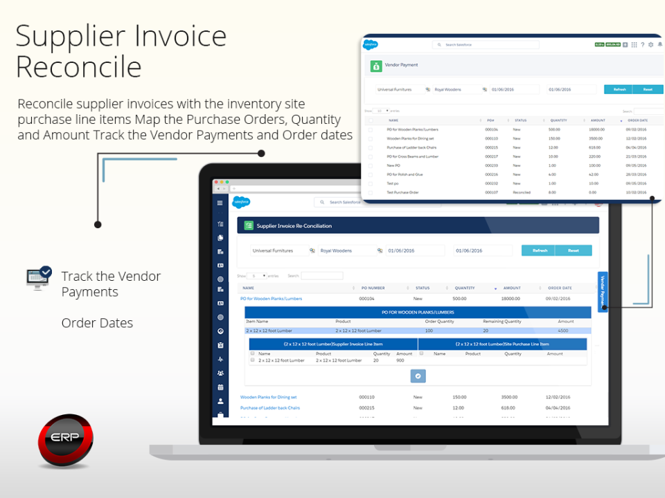 Supplier invoice reconcile