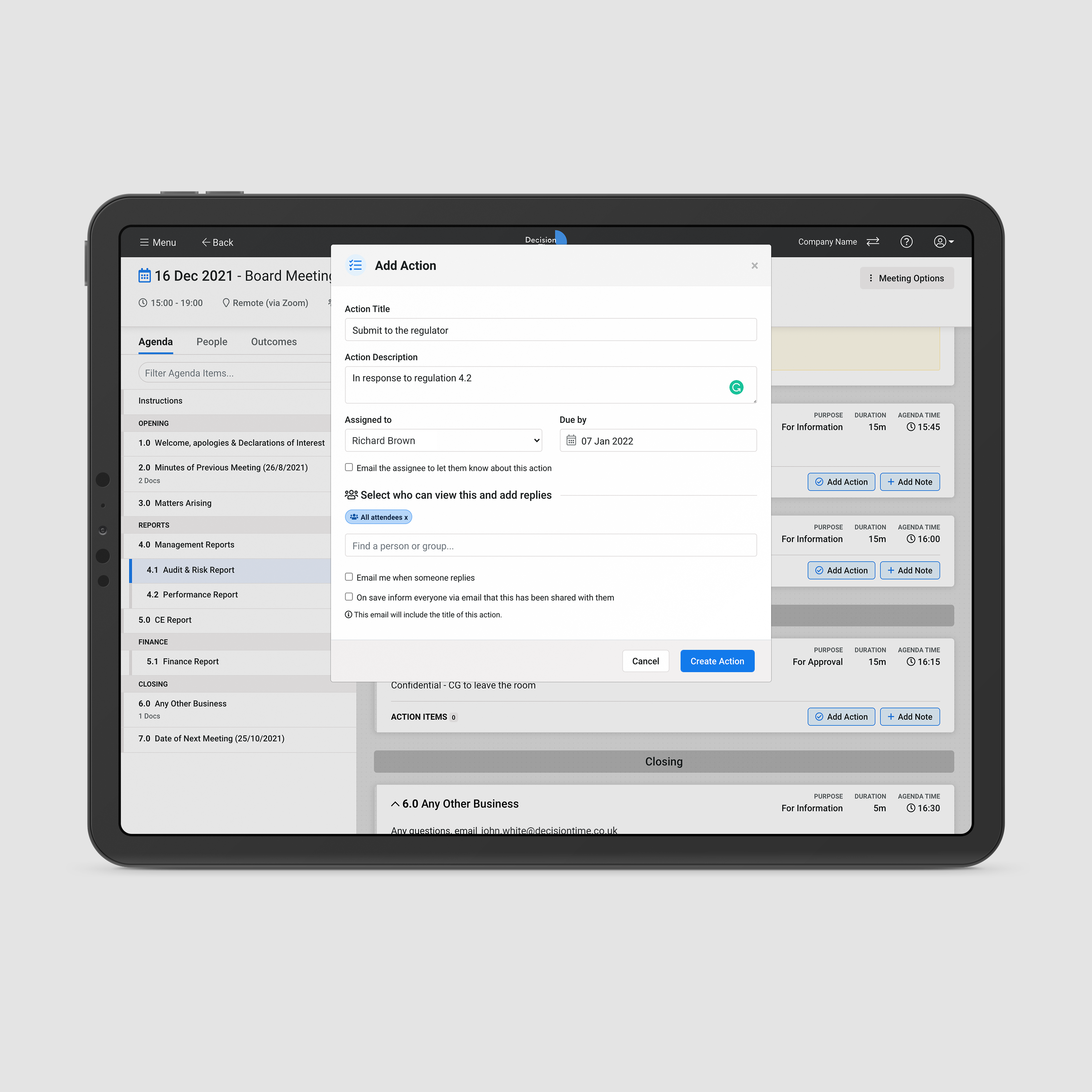 Decision Time Meetings Software - 5