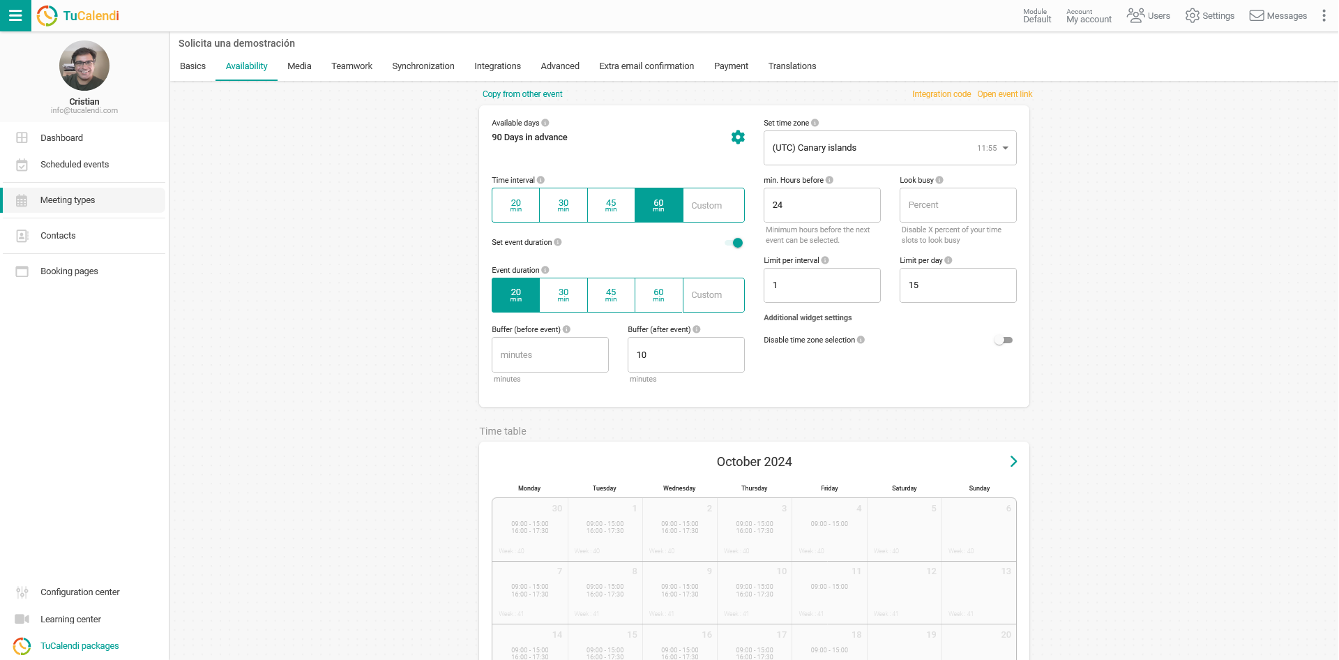 TuCalendi Software - 3