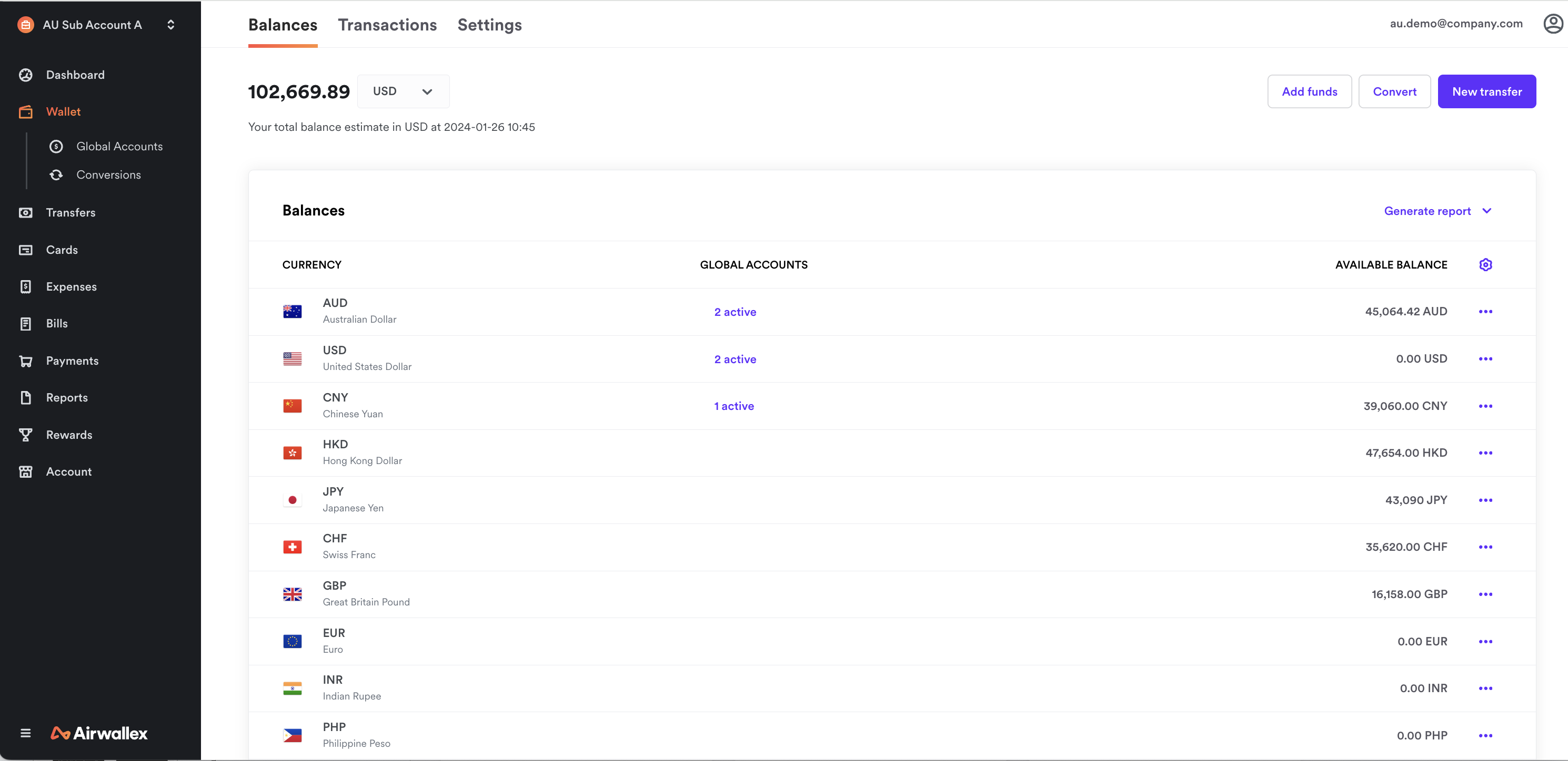 Airwallex screenshot