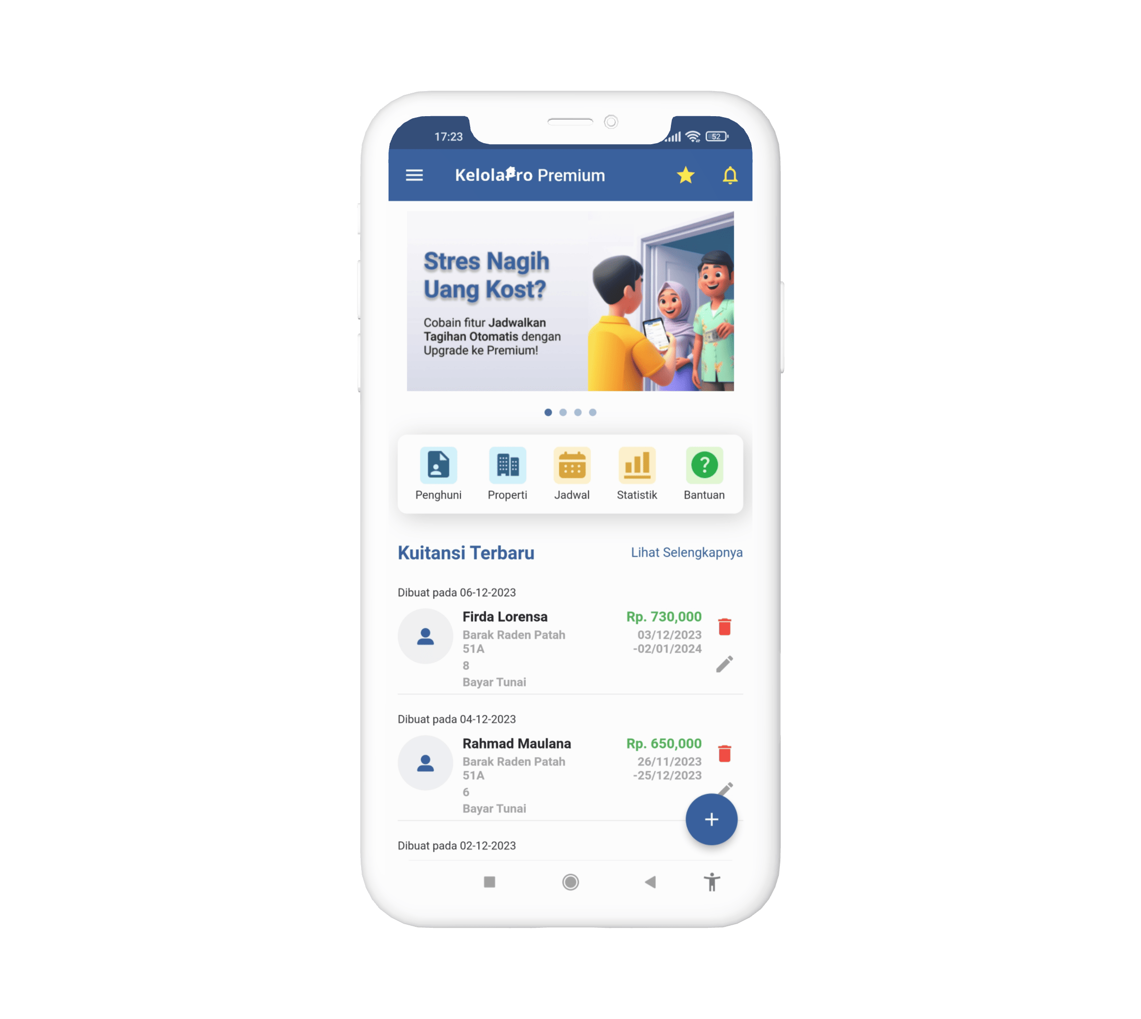 KelolaPro screenshot: Home