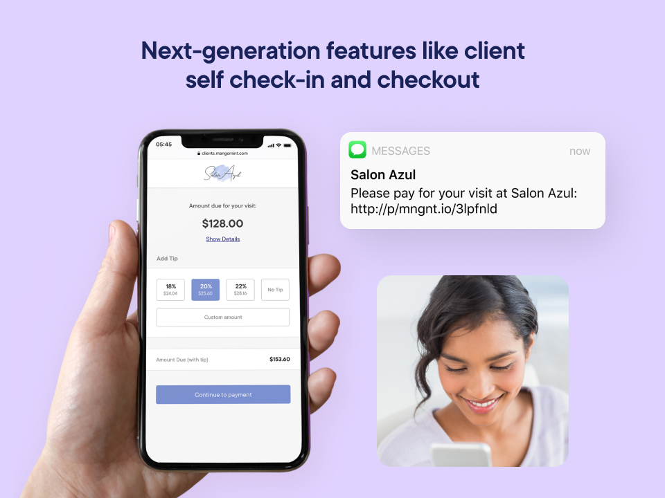 Next-generation features like client self check-in and checkout.