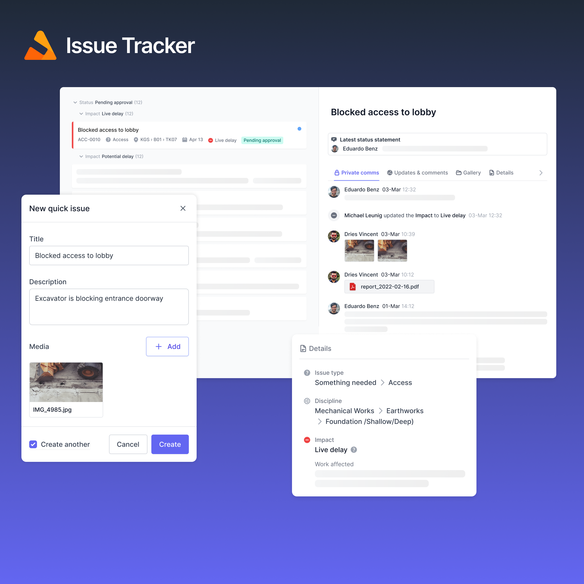 Shape screenshot: Shape issue manager