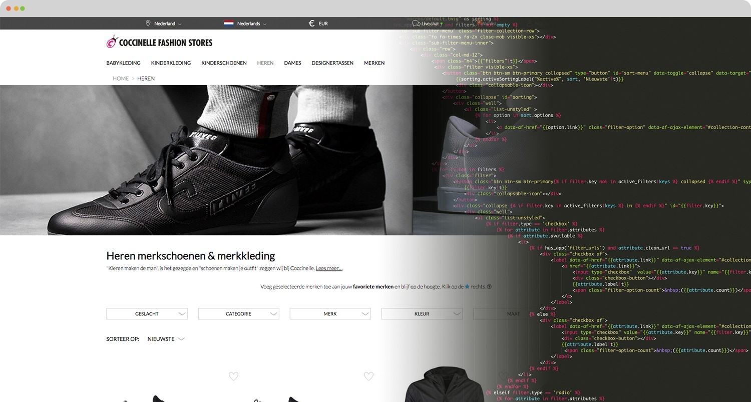 Afosto screenshot: Afosto webstore creation