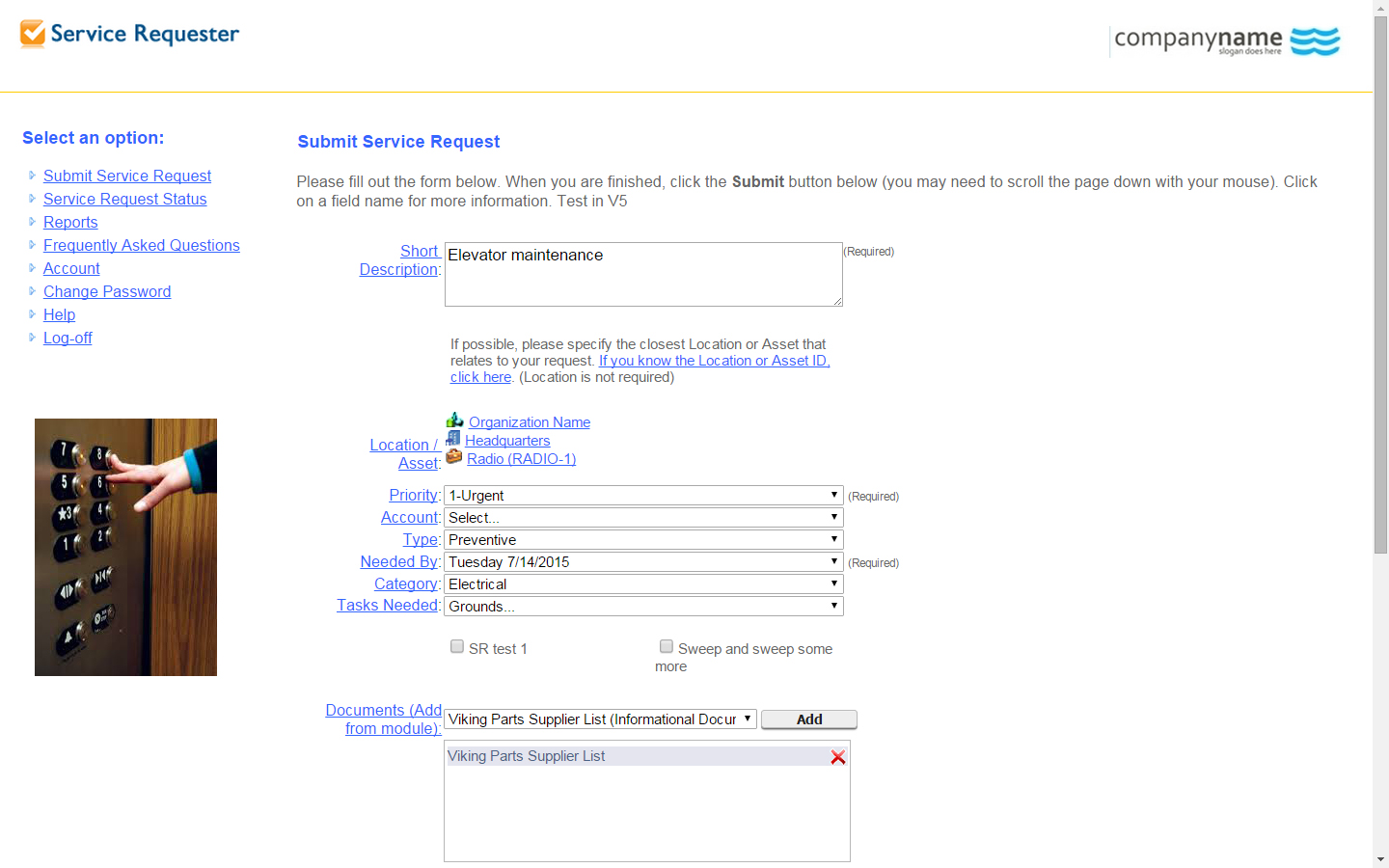 Maintenance Connection Software - Submit maintenance service requests with Maintenance Connection's Service Requester