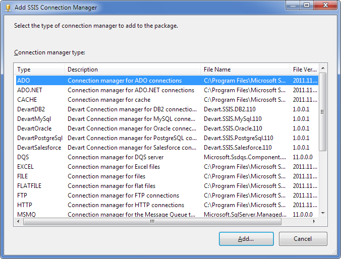 SSIS Data Flow Components managing connections