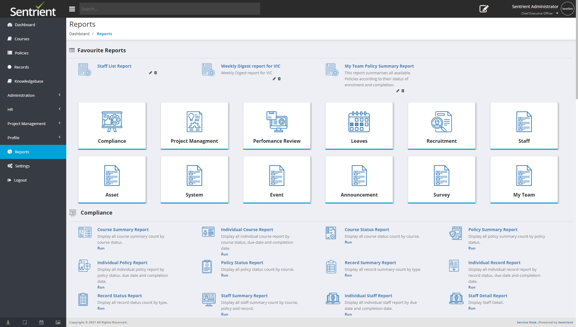 Workplace Compliance System Software - Workplace Compliance System dashboard