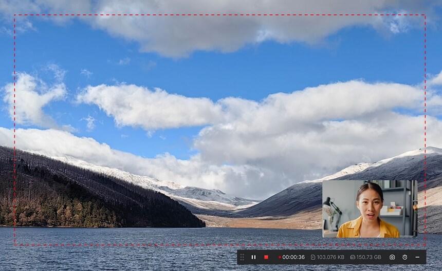 SurFlex Screen Recorder screen and webcam recording