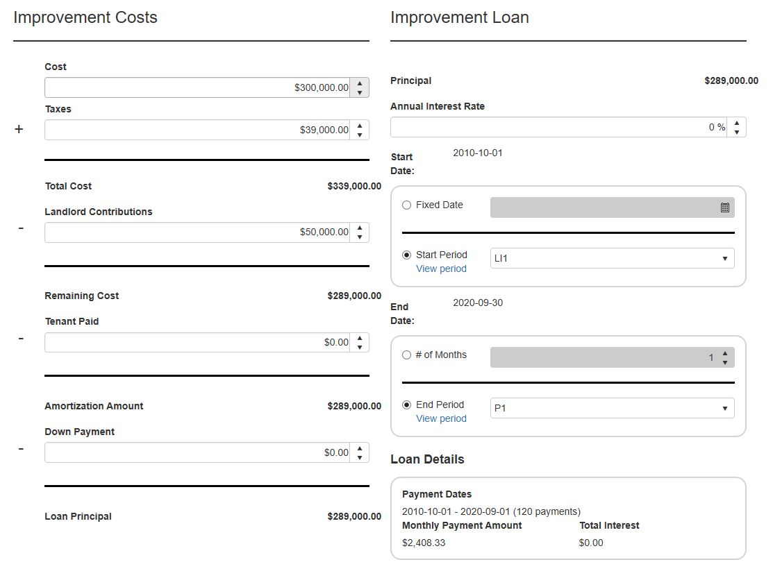 Lease cost workflow