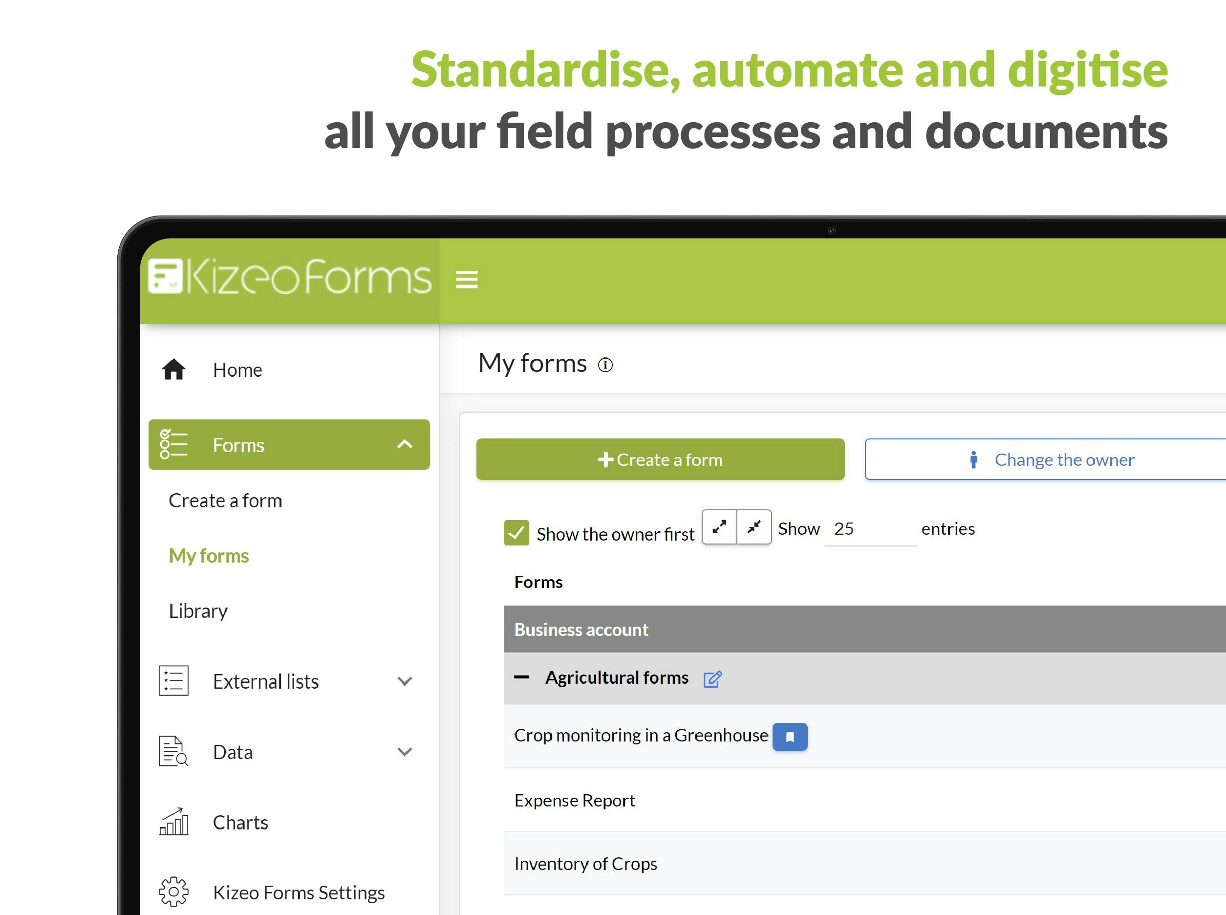 Kizeo Forms Software - Standardise and automate your processes
