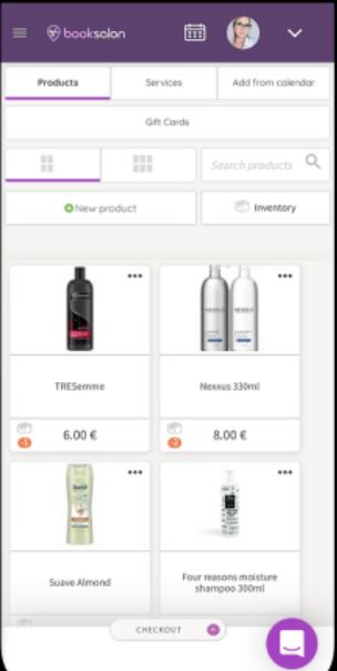 Book Salon screenshot: Book Salon products