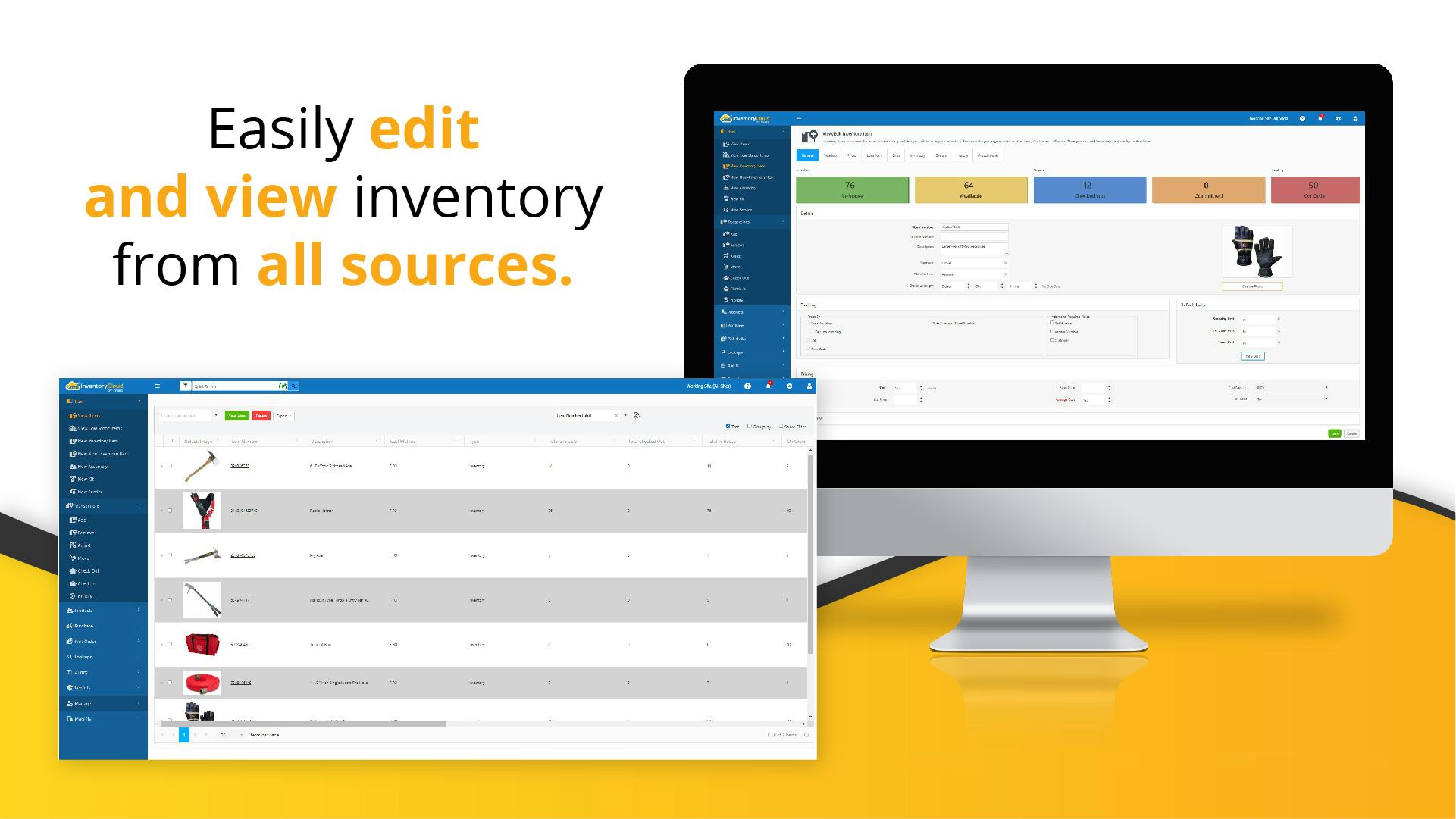 InventoryCloud Software - Easily edit and view inventory from all sources.