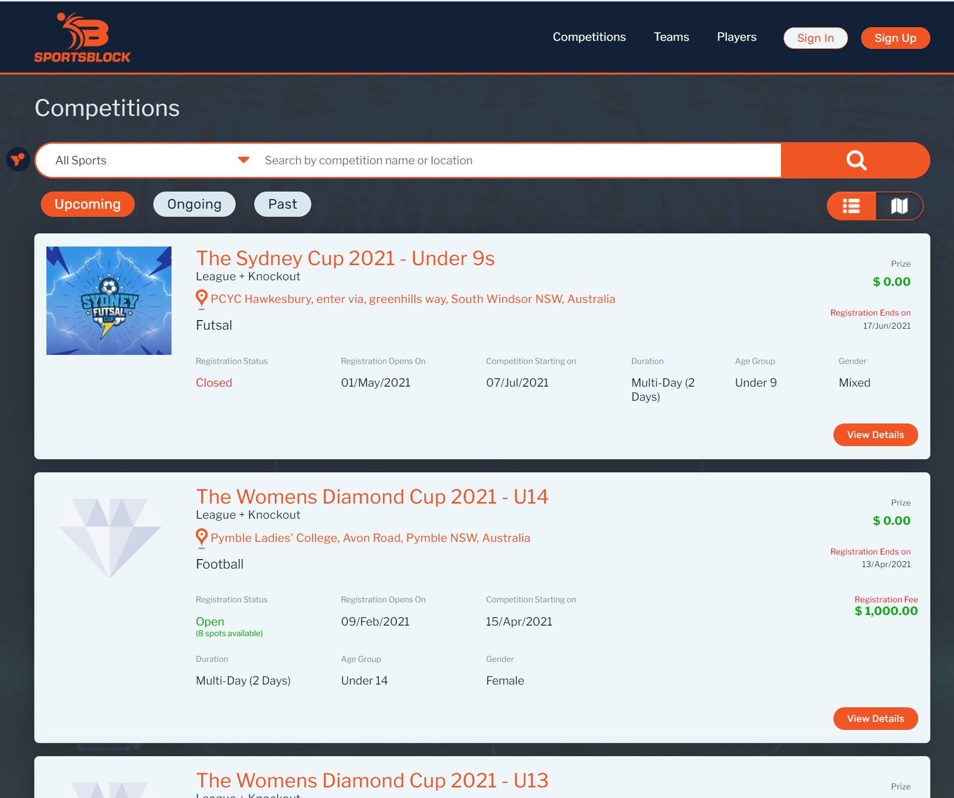 Competitions listed on the SportsBlock competition database-thumb