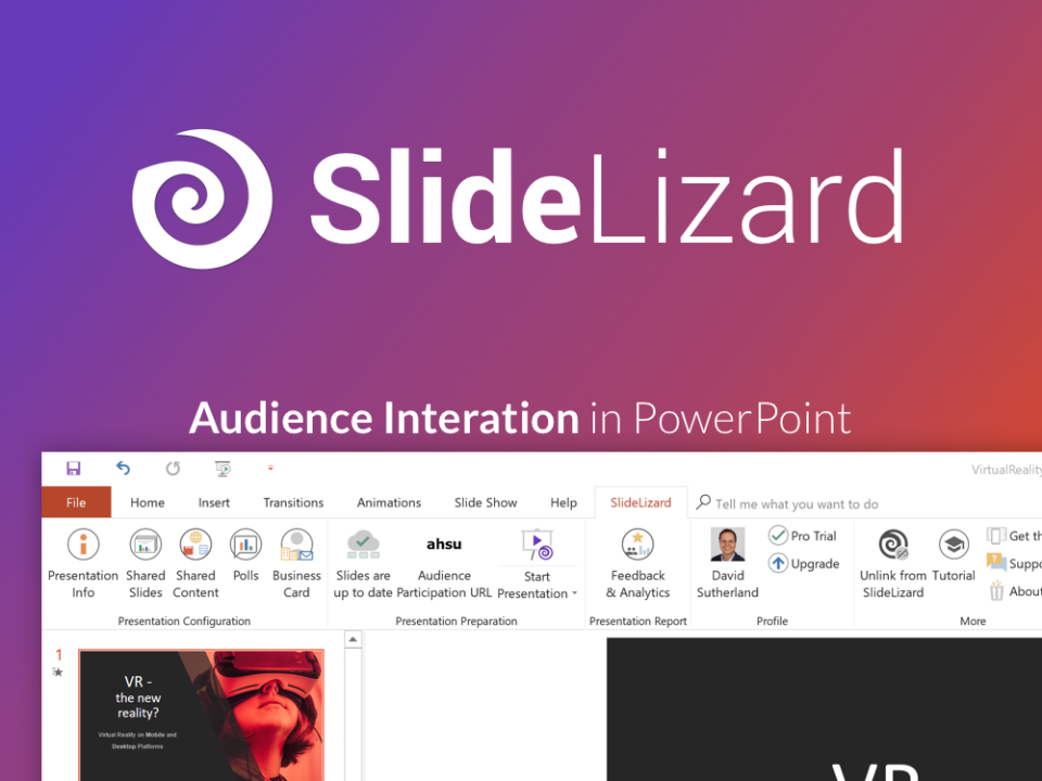 SlideLizard LIVE screenshot: Powerpoint integration