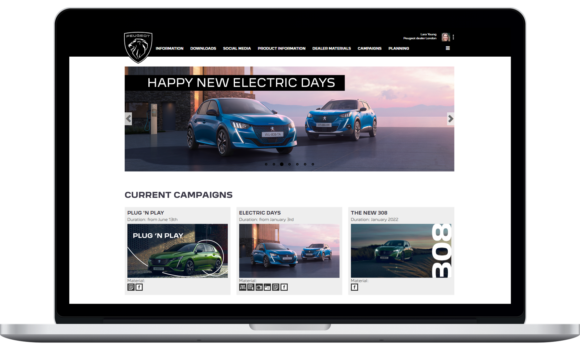 MarketingOne screenshot: MarketingOne current campaigns