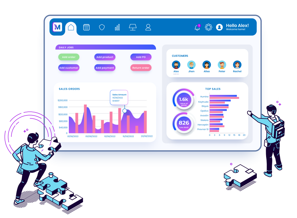 Matricle screenshot: Mock up