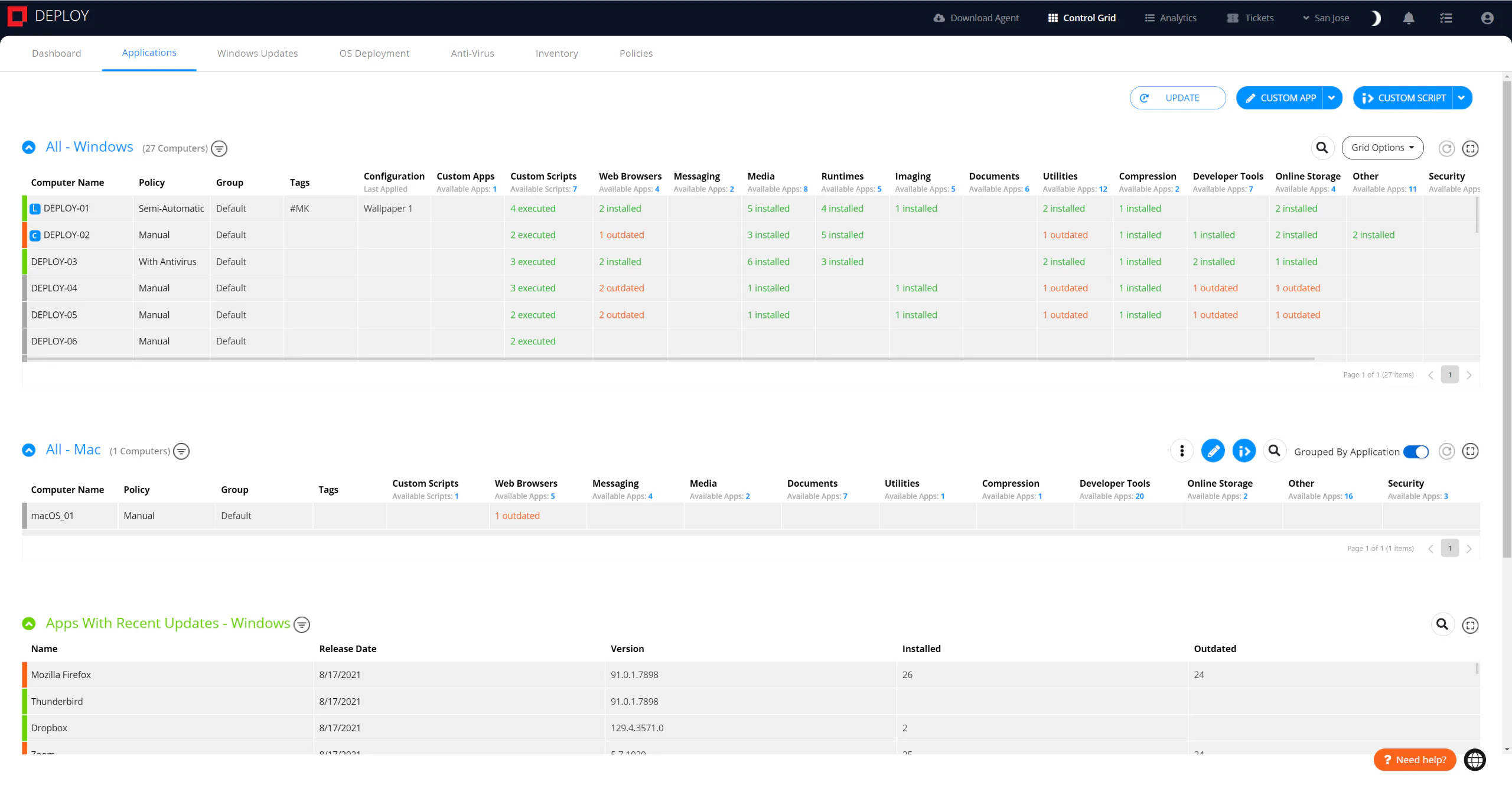 Faronics Interface Faronics Deploy - Avis, notes, prix et abonnements - Capterra France 2026
