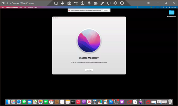 ConnectWise ScreenConnect Software - Connecting from a Windows machine to a macOS machine