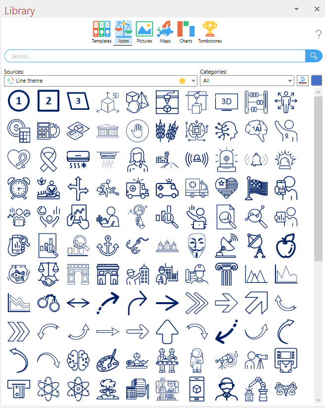 Icons (line theme)