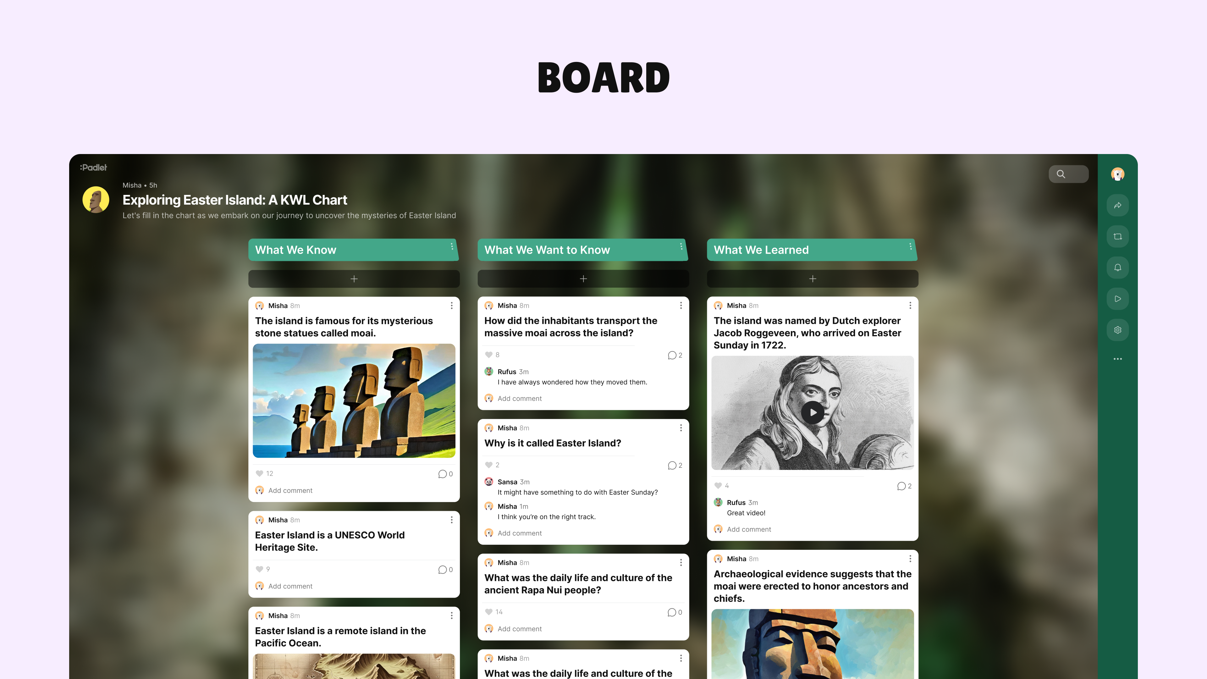 Padlet Software - We have boards to collect, organize, and share thoughts.