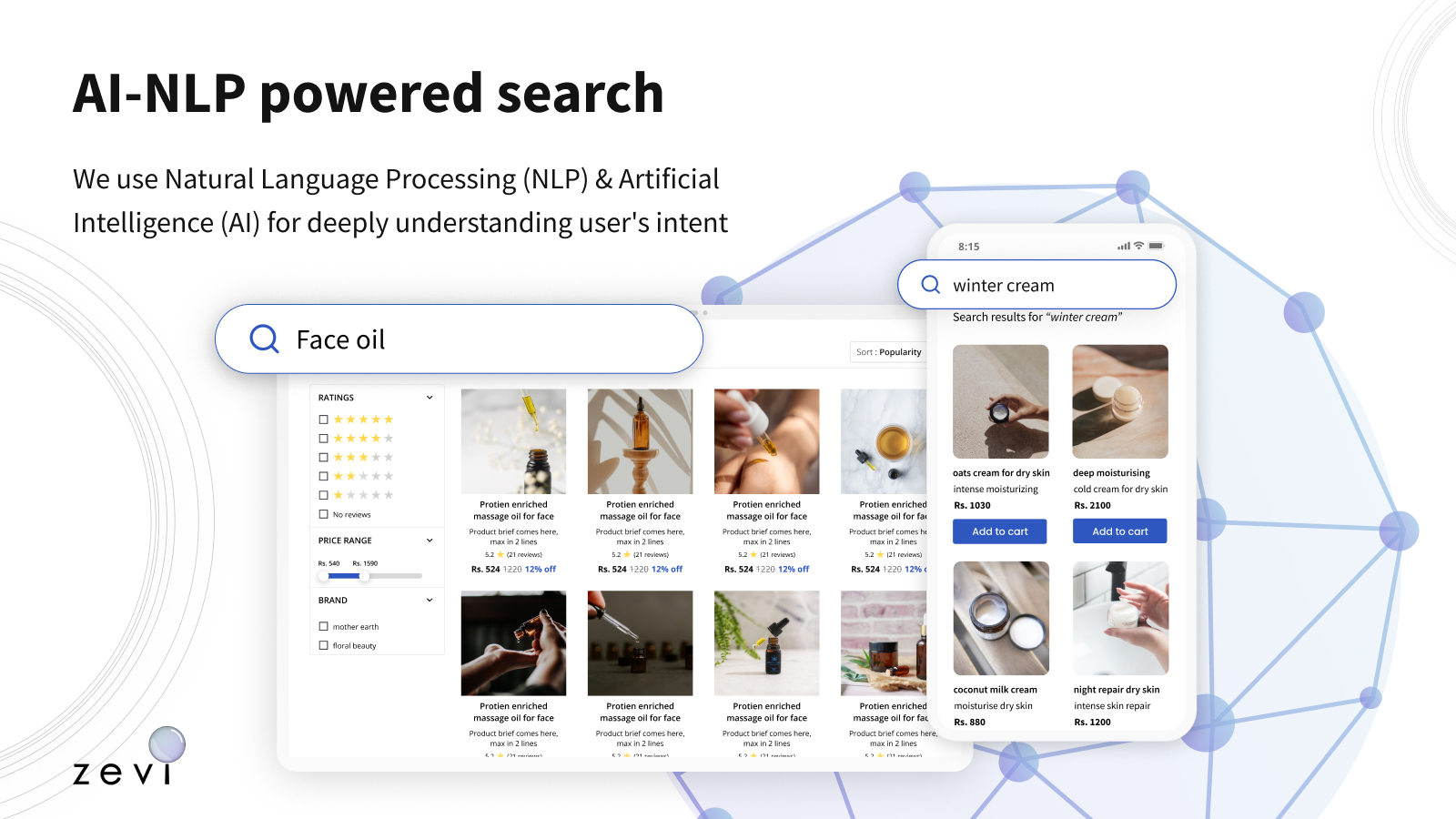 AI/NLP powered search