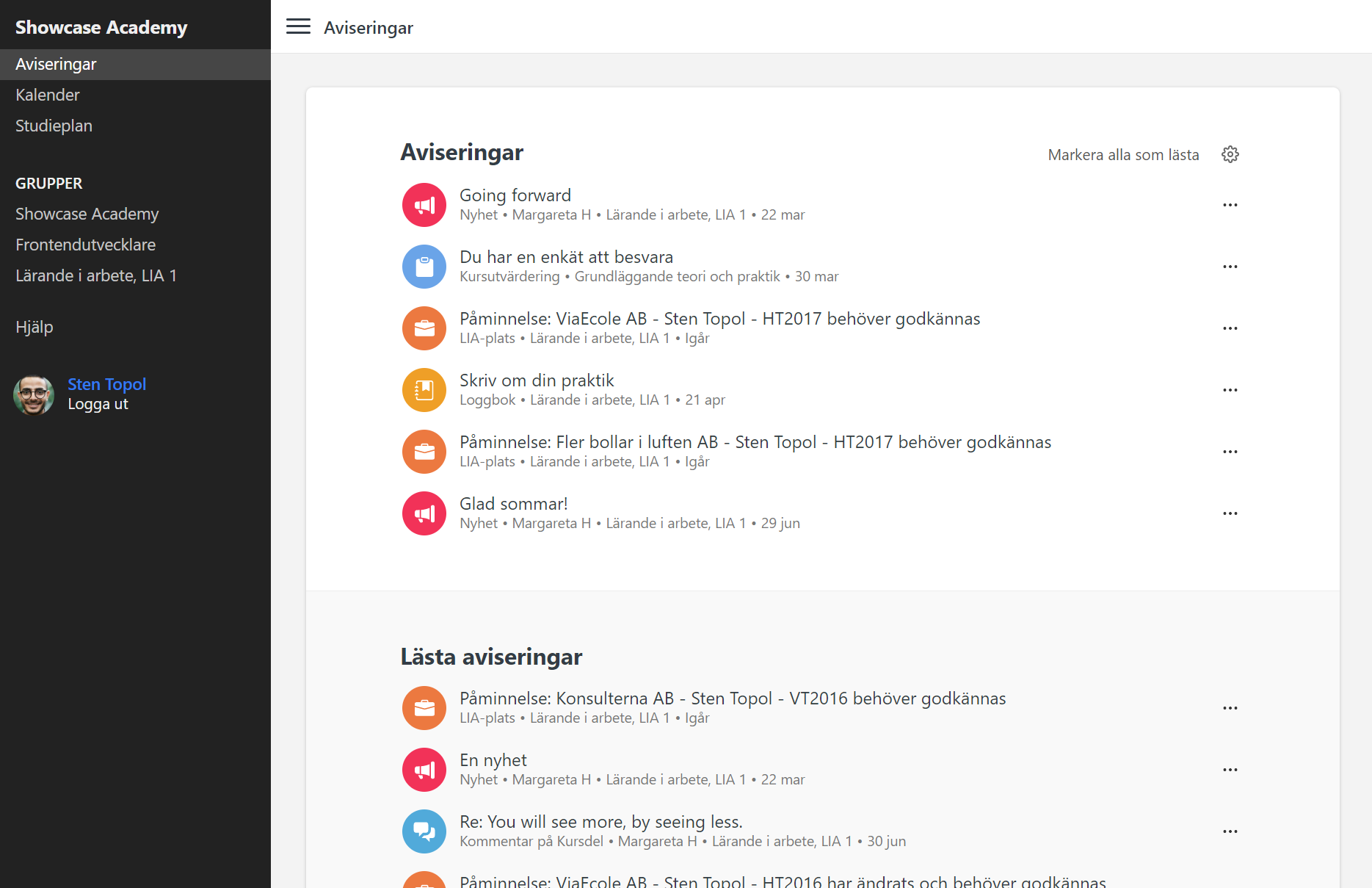 Learnpoint Software - Notifications