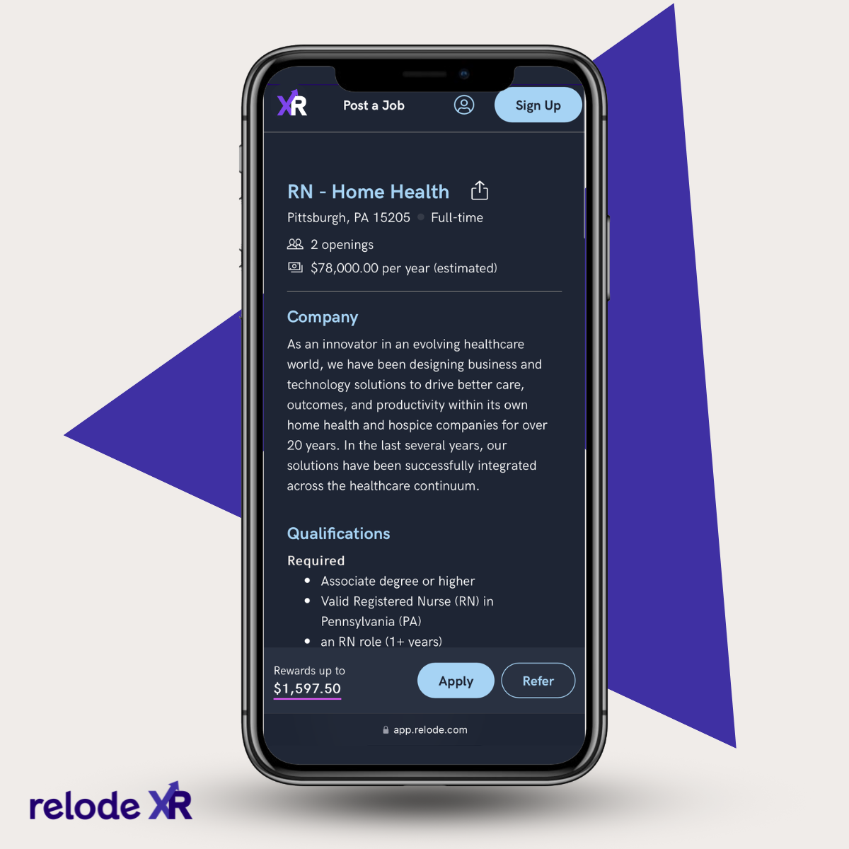 Relode XR screenshot