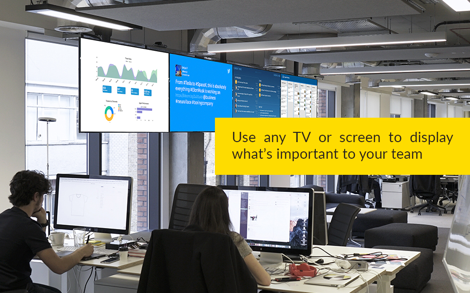 ScreenCloud Software - Useful for internal organizational comms, the solution allows commercial TV platforms, screens and devices to be used as digital signage displays