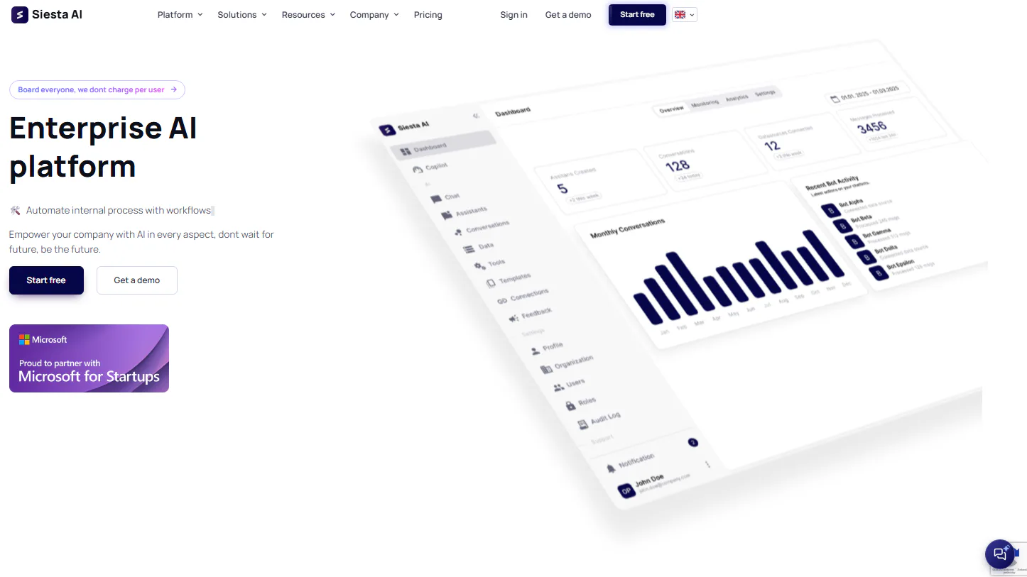 Siesta AI Price, Features, Reviews & Ratings - Capterra India