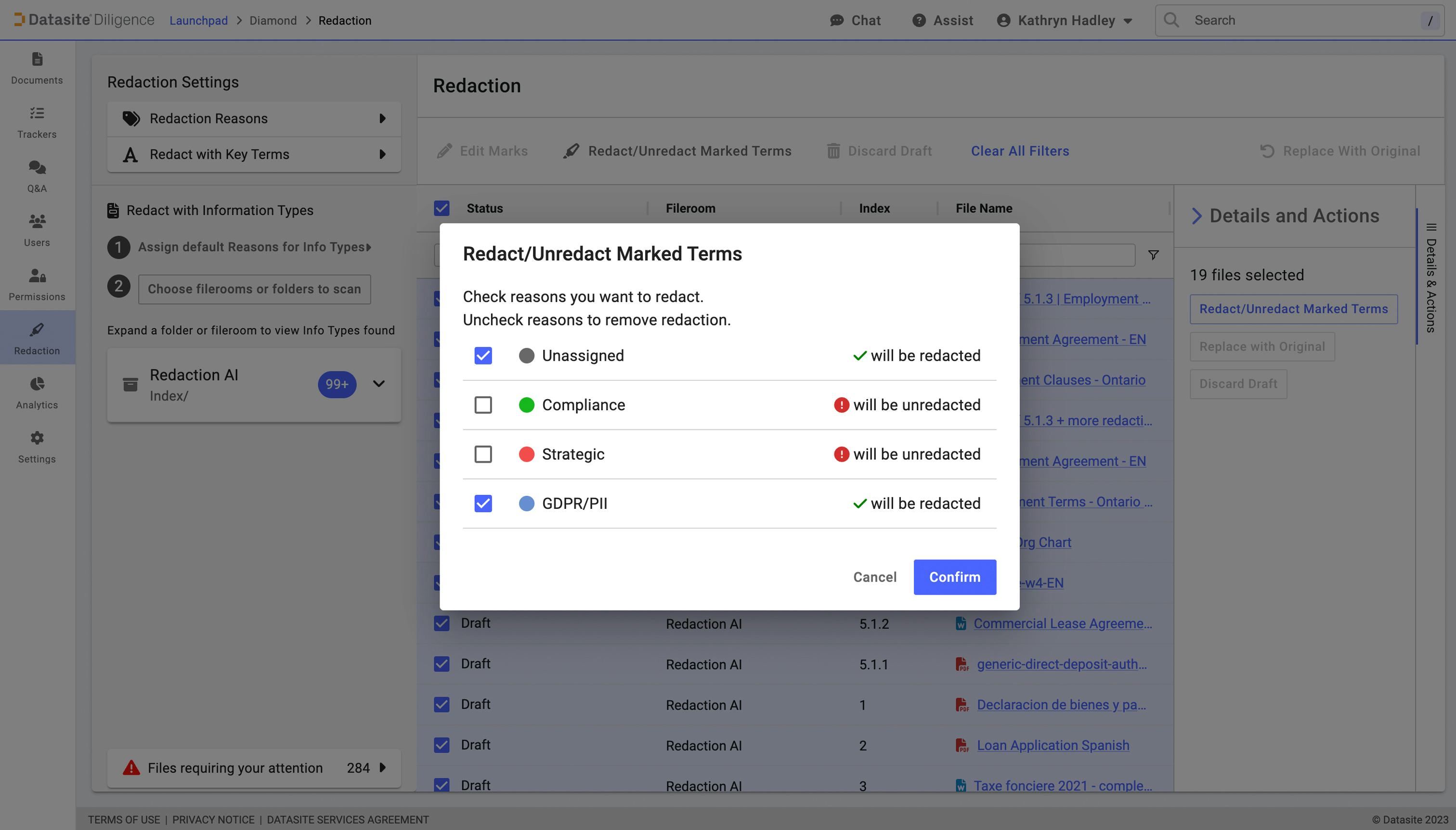 Datasite Diligence Virtual Data Room Logiciel - 3