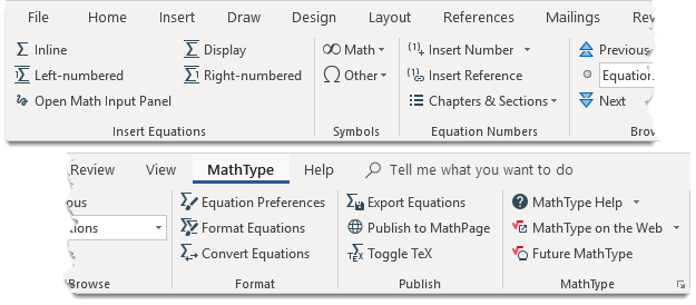 MathType Software - MathType in Microsoft Office