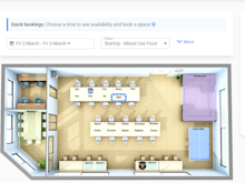 WiggleDesk Software - Our interactive 3D floorplans make it super simple to see who is coming in and when. With one click your team can reserve their preferred space.