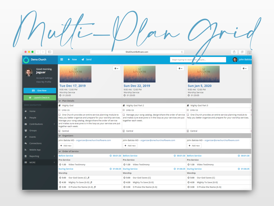 One Church Software - 3