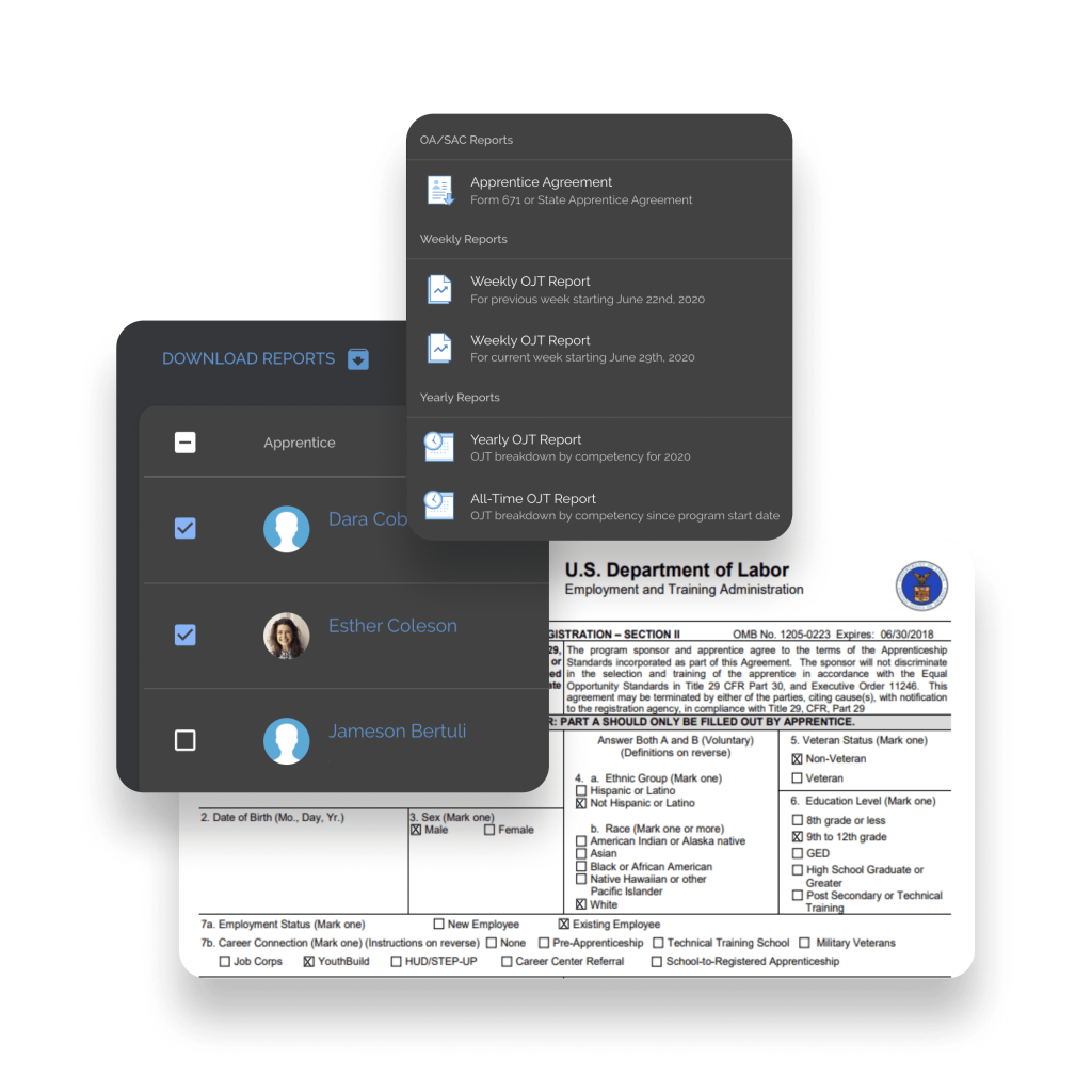 ApprentiScope Software - Automate State & Federal compliance with our integrated RAPIDS & WIPS compliance tools.