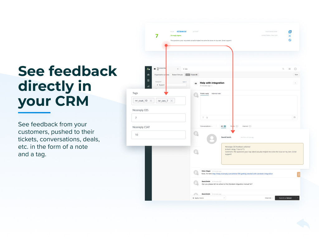 Connect feedback to your CRM