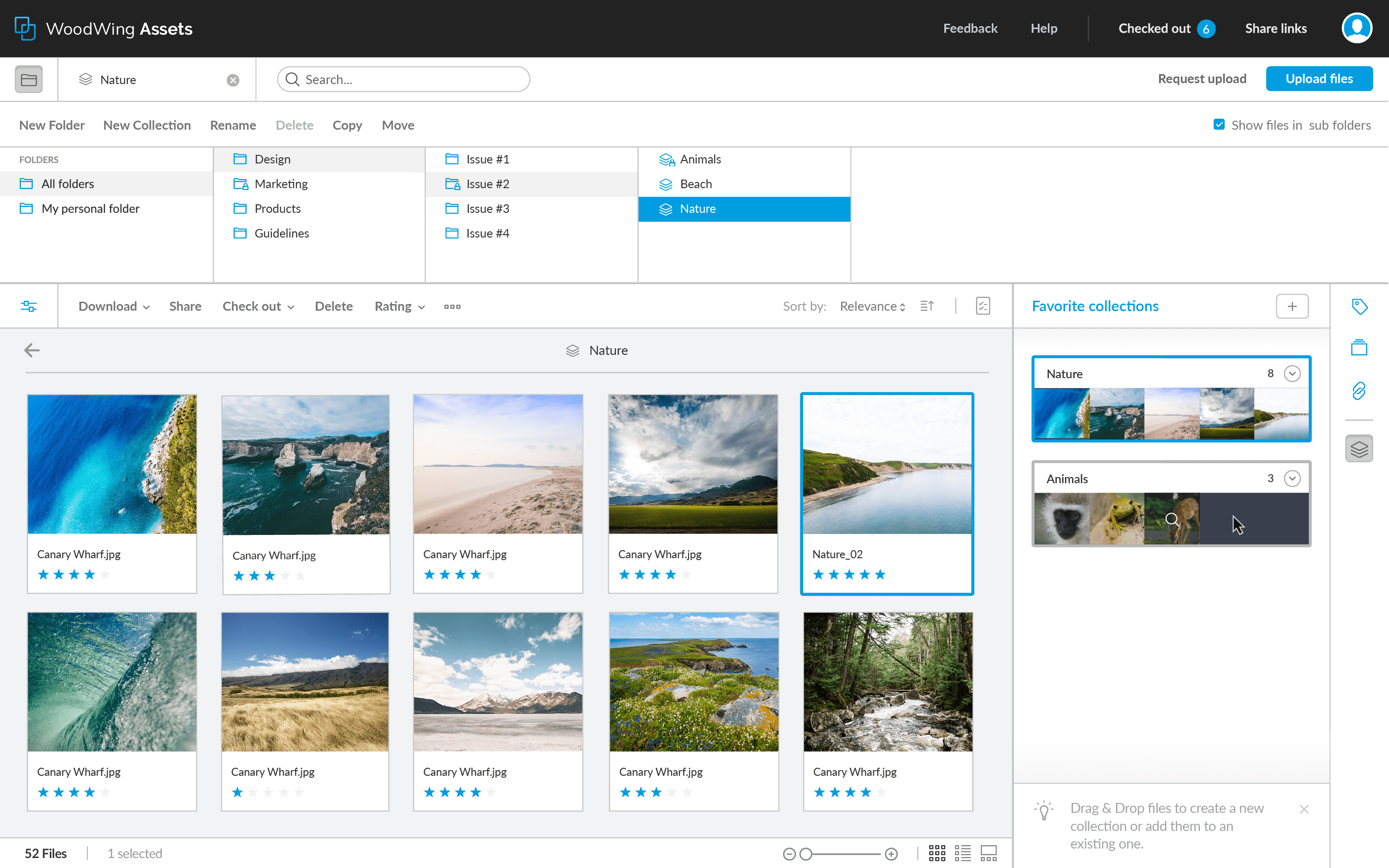 WoodWing Assets Software - WoodWing Assets folders and collections