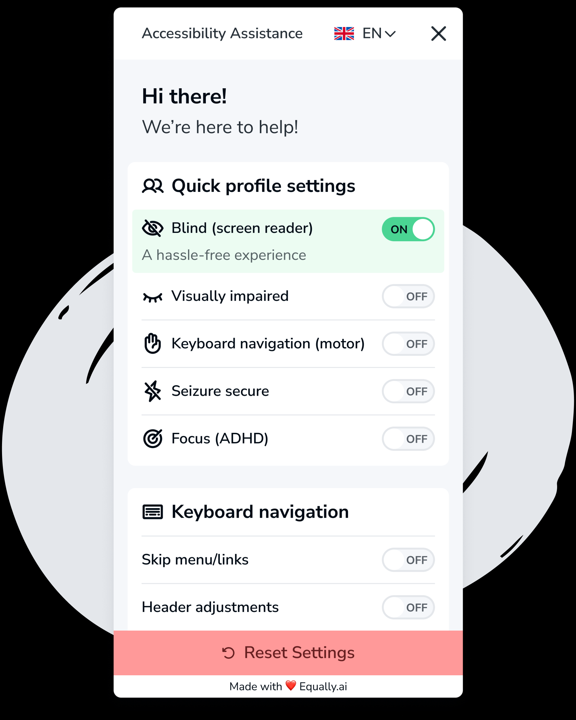 Personalized accessibility assistant