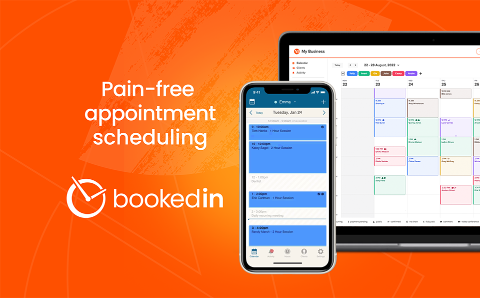 Easy online booking for clients, powerful scheduling apps for you and your staff.