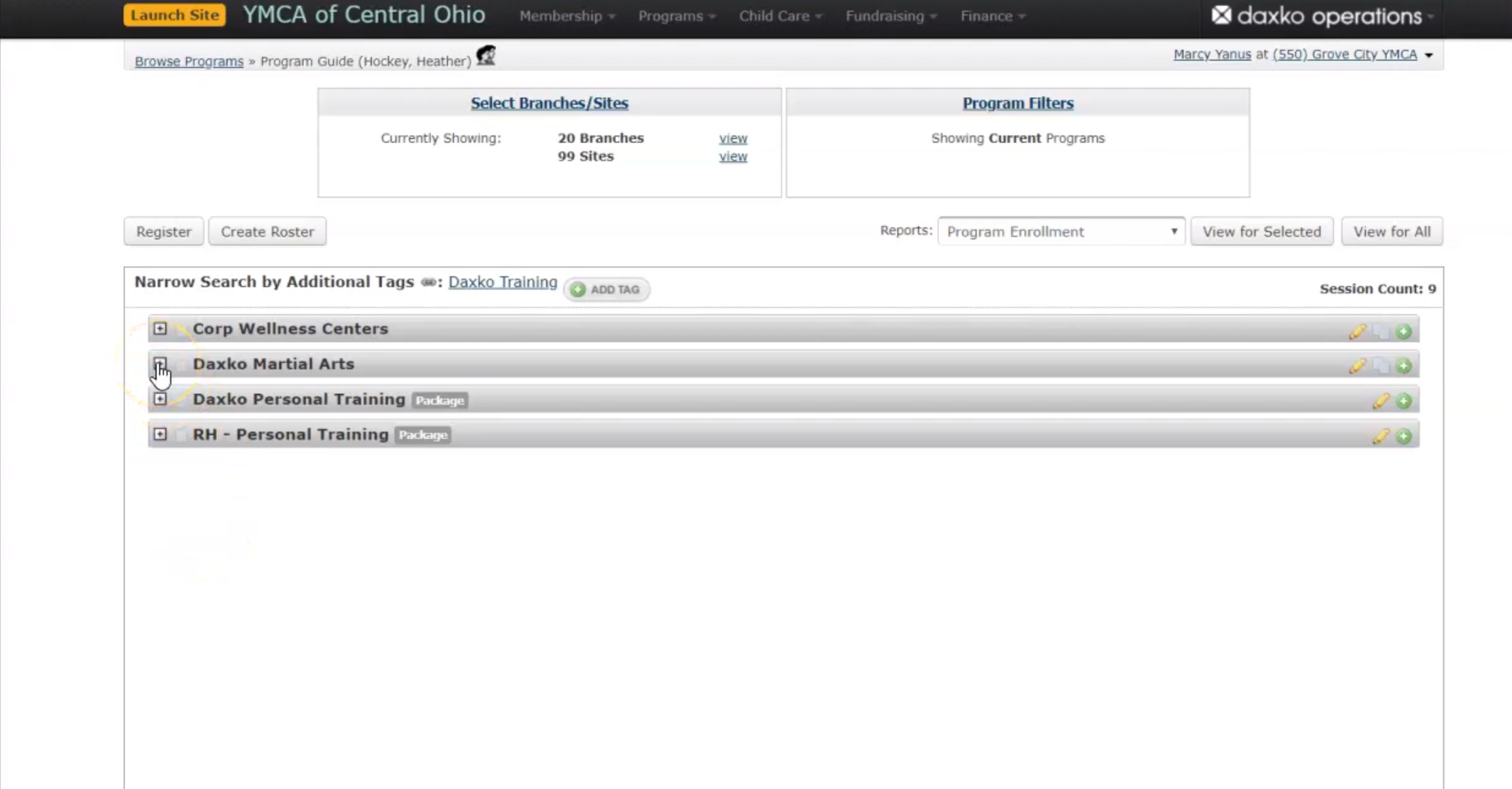 Daxko Operations programs