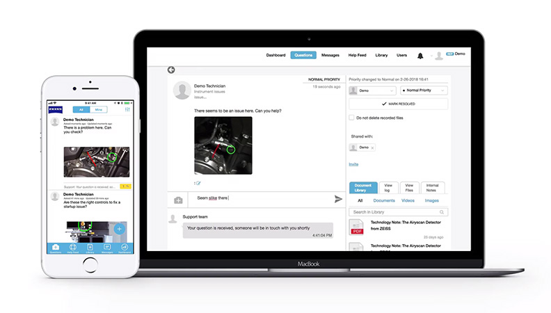 SnapSupport screenshot: SnapSupport customer questions