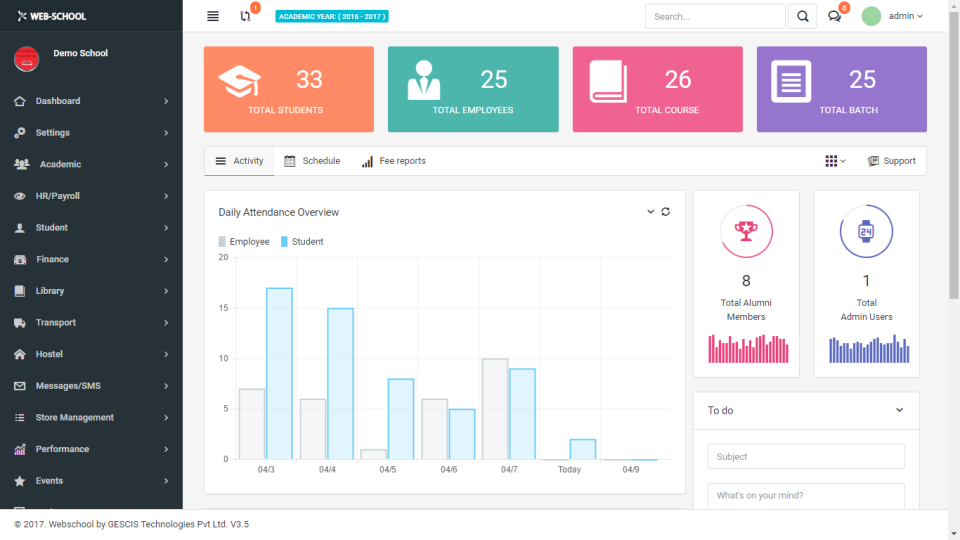 Web-School ERP Software - 1