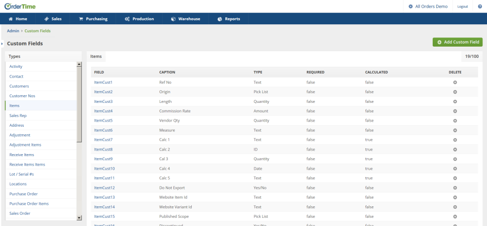Order Time Inventory Software - 3