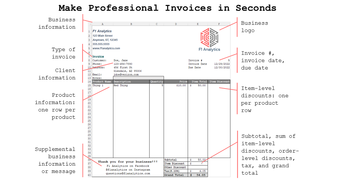 Invoice Tool Software - The Invoice Tool creates profession invoices quickly and easily. The header and footer text are fully customizable. Export PDF copies into a dedicated folder to keep you organized. Stay focused on keeping clients happy instead of on your paperwork.