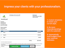 Knowify Software - Impress your clients with your professionalism.